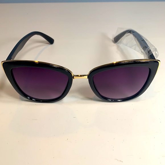 Cat Eye Sunglasses Smoke Black Sunnies - Picture 6 of 9